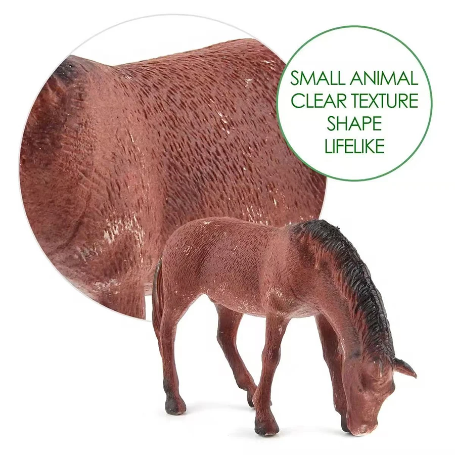 Horse ModeFigurine Plastic Farm Animals Toy Horses Figurines Mustang Appaloosa Fjord Toys Action Figure Kids Gifts Christmas