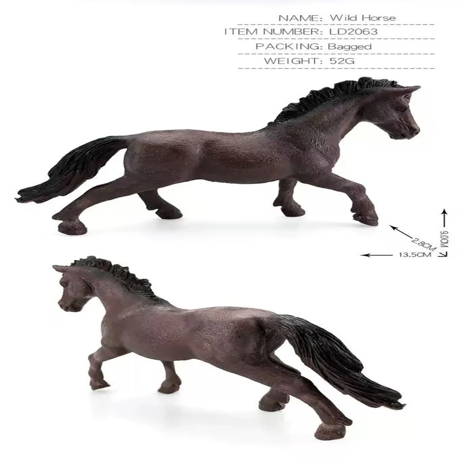 Horse ModeFigurine Plastic Farm Animals Toy Horses Figurines Mustang Appaloosa Fjord Toys Action Figure Kids Gifts Christmas