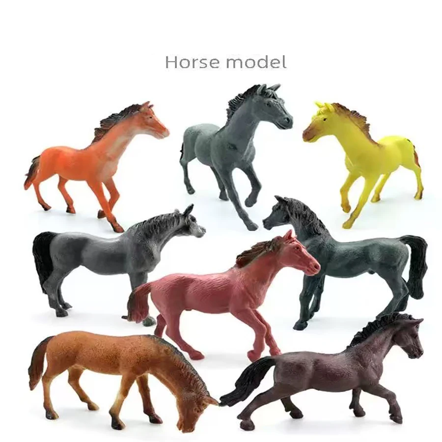 Horse ModeFigurine Plastic Farm Animals Toy Horses Figurines Mustang Appaloosa Fjord Toys Action Figure Kids Gifts Christmas
