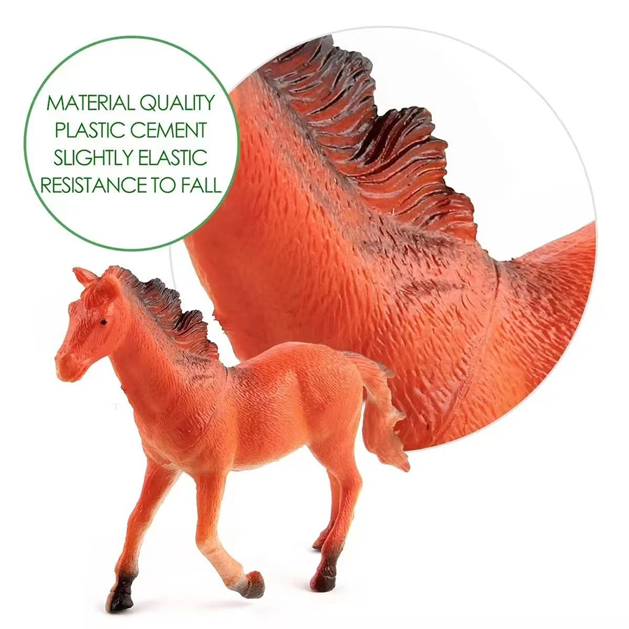 Horse ModeFigurine Plastic Farm Animals Toy Horses Figurines Mustang Appaloosa Fjord Toys Action Figure Kids Gifts Christmas