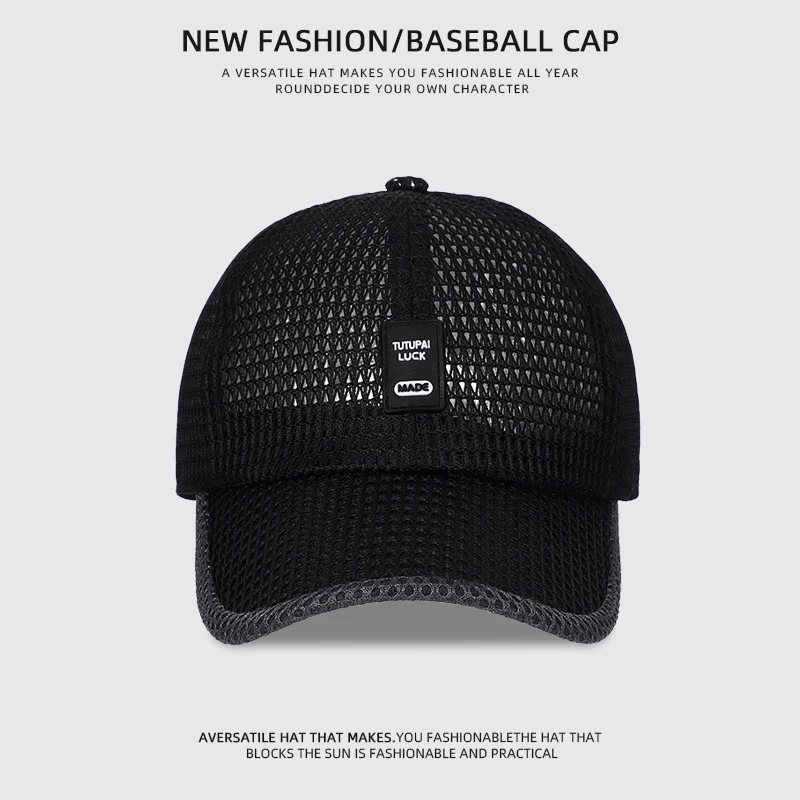 [NORTHWOOD] Men's Mesh Baseball Cap Breathable Summer Caps Dad Hat Outdoor Fishing Hats Bone Gorras Snapback Trucker Cap