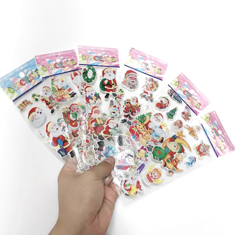 10/20/30Sheets Christmas Party Stickers Birthday Christmas Party Gathering Gift for Girl Boy Stationery Stickers Santa Claus TMZ