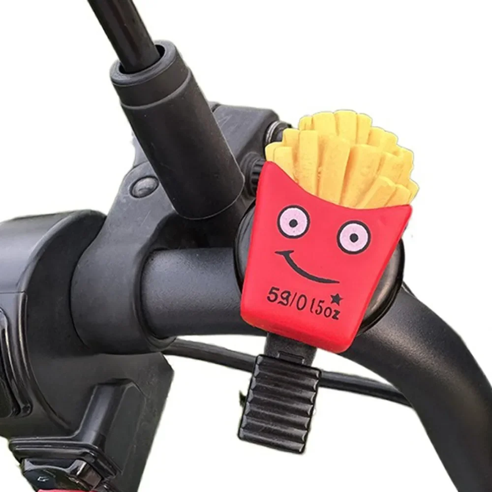 Hamburg Cartoon Bicycle Bell Sandwich French Fries Bicycle Horn Loud Cartoon Bike Scooter Bell Children's Mountain Bike