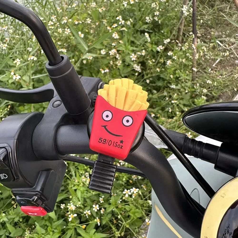 Hamburg Cartoon Bicycle Bell Sandwich French Fries Bicycle Horn Loud Cartoon Bike Scooter Bell Children's Mountain Bike