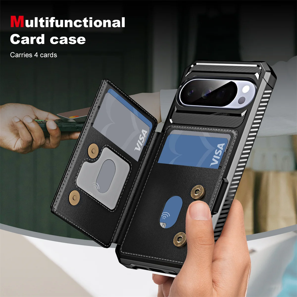 Left-Right Flip Card Slot Wallet Leather Phone Case for Google Pixel 7 8 9 10 11 Pro XL Shockproof Pocket Cover for Pixel 9A 8A
