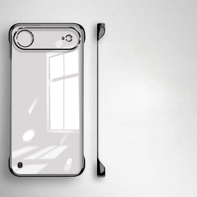 Ultra Thin Frameless Case for iPhone 17 Pro Max Air Slim Hard Shockproof Bumper Transparent Cover For iPhone 17 17 Pro Air