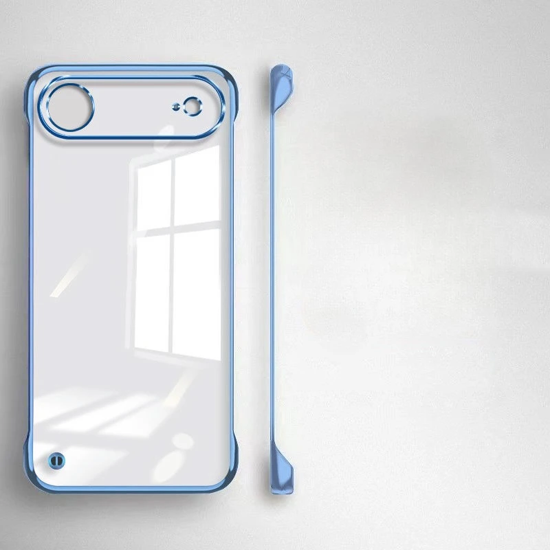 Ultra Thin Frameless Case for iPhone 17 Pro Max Air Slim Hard Shockproof Bumper Transparent Cover For iPhone 17 17 Pro Air