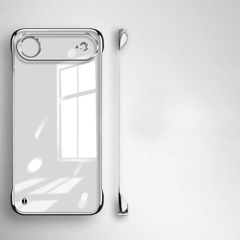 Ultra Thin Frameless Case for iPhone 17 Pro Max Air Slim Hard Shockproof Bumper Transparent Cover For iPhone 17 17 Pro Air