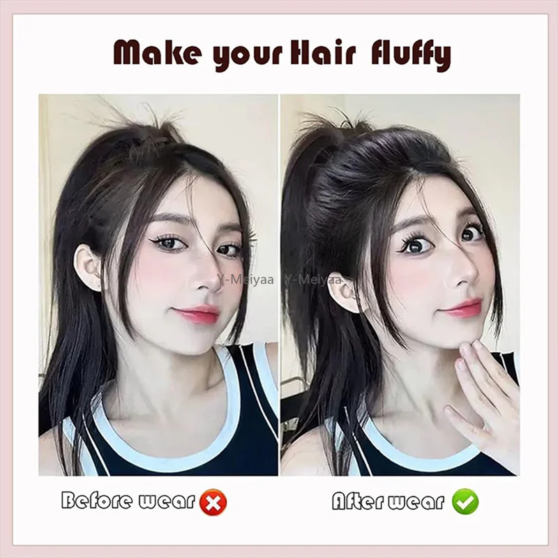 1PC Wig Cushion Stable Hair Roots Volumizing Fiber Insert Comb Invisible Fluffy Hair Pad Female Heightening Artifact Hairstyle