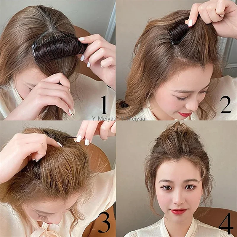 1PC Wig Cushion Stable Hair Roots Volumizing Fiber Insert Comb Invisible Fluffy Hair Pad Female Heightening Artifact Hairstyle