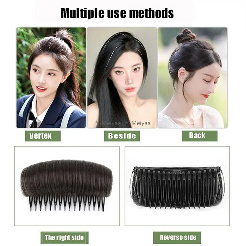 1PC Wig Cushion Stable Hair Roots Volumizing Fiber Insert Comb Invisible Fluffy Hair Pad Female Heightening Artifact Hairstyle