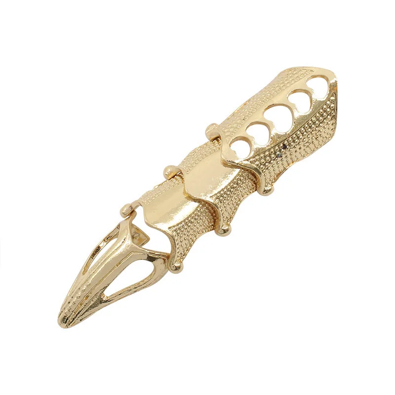 Skeleton Hand Bracelet Halloween Jewelry Decoration Skull Skeleton Hands with Snake Full Finger Rings for Women Men Punk