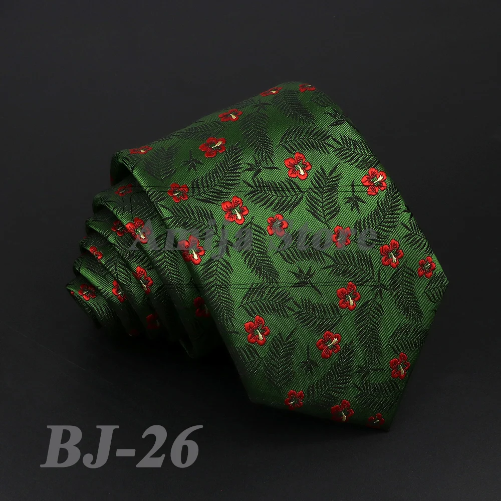 New Fashion Men's Tie Print Floral Rose Flower Design Neckties Accessories Daily Wear Cravat Wedding Party Original Gift For Man