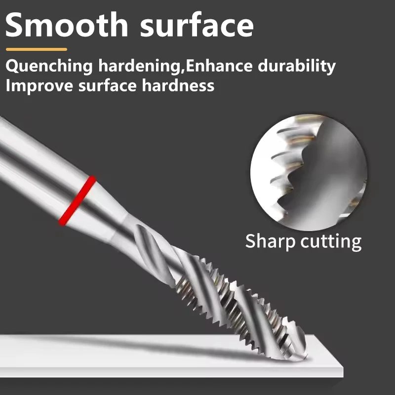 ZUANTONG HSSE Spiral Fluted Tap M2 M2.5 M3 M4 M5 M6 M8 M10 M12 M14 M16 M18 M20 Machine Screw Thread Taps For Blind Hole Tapping