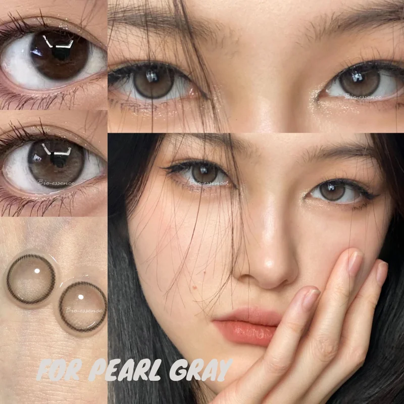 Bio-essence 1Pair Colored Contact Lenses Color Lens Eyes Lentillas Verdes Naturales Lenses With Diopters Fashion Lenses