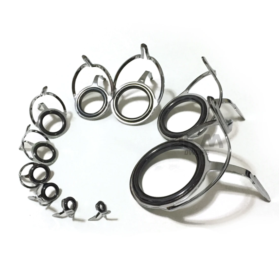 Rod Repair Guides Kit Stainless Steel Fishing Rod Guides Freshwater Seawater Fishing Rod Building Guide Ceramic Rings 4mm~38mm