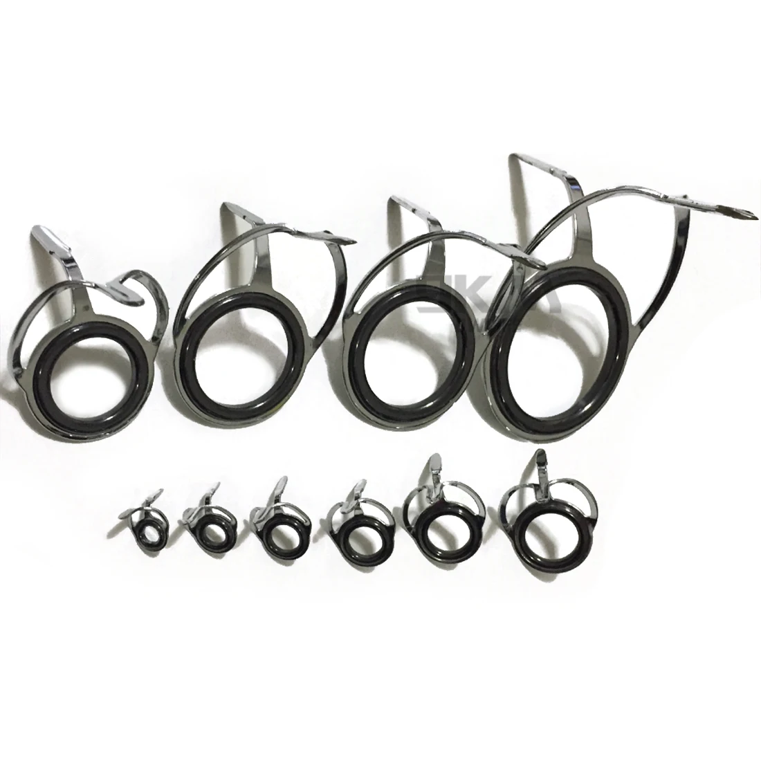 Rod Repair Guides Kit Stainless Steel Fishing Rod Guides Freshwater Seawater Fishing Rod Building Guide Ceramic Rings 4mm~38mm