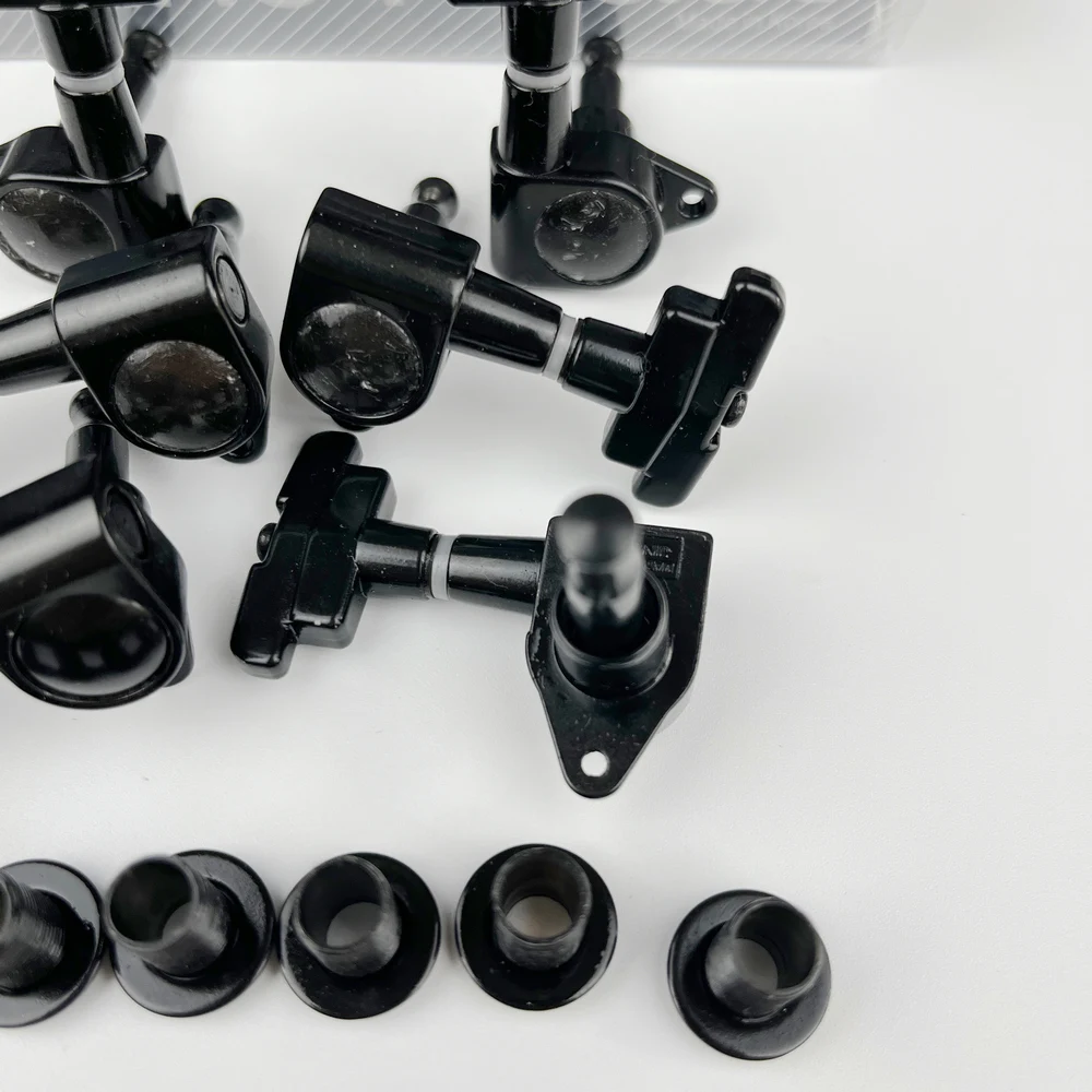 KAYNES J-109 3R+3L Electric Guitar Machine Heads Tuners Art Deco Rotomatic Imperial Style Head Tuning Pegs Chrome Black Gold