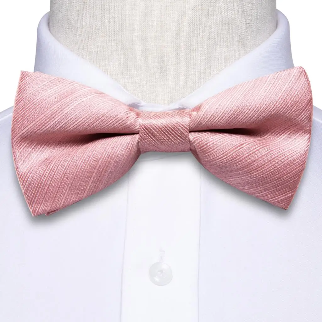 Hi-Tie Jacquard Silk Black Gold Striped Mens Bowtie Adult Bow Tie Hankerchief Cufflinks Set Pre-tied Men Butterfly Bowknot Gift