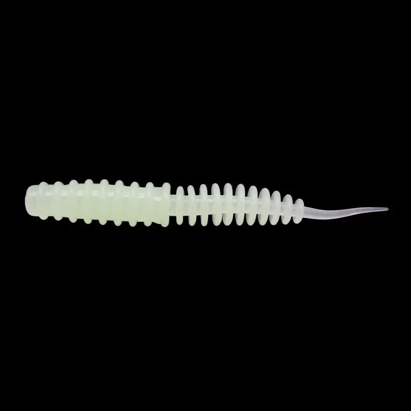 10Pcs/lot Silicone Fishing 6cm 1.3g Soft Lures Spiral Tail shrimp odor Additive Artificial Rubber soft Bait Bass pesca Tackle