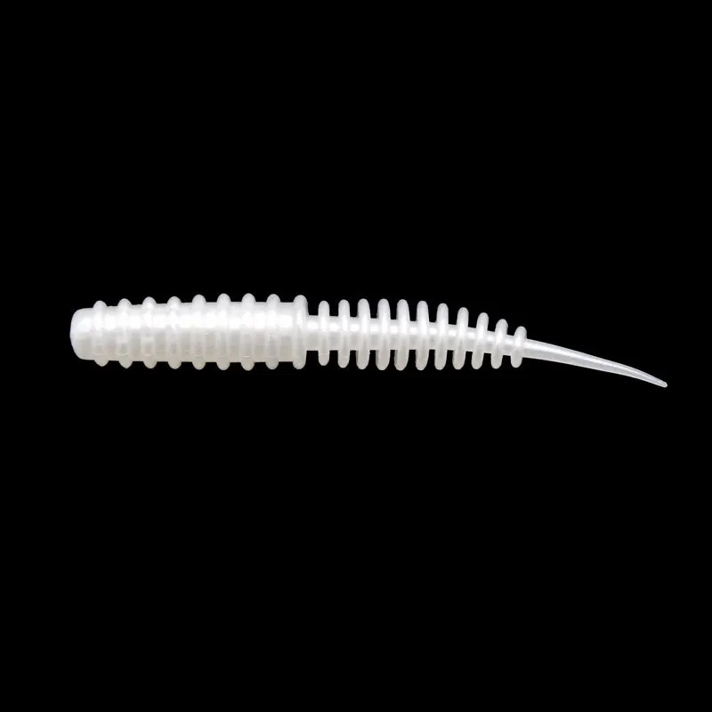 10Pcs/lot Silicone Fishing 6cm 1.3g Soft Lures Spiral Tail shrimp odor Additive Artificial Rubber soft Bait Bass pesca Tackle