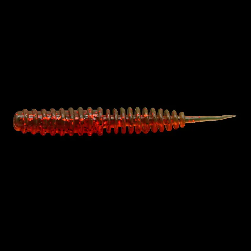 10Pcs/lot Silicone Fishing 6cm 1.3g Soft Lures Spiral Tail shrimp odor Additive Artificial Rubber soft Bait Bass pesca Tackle