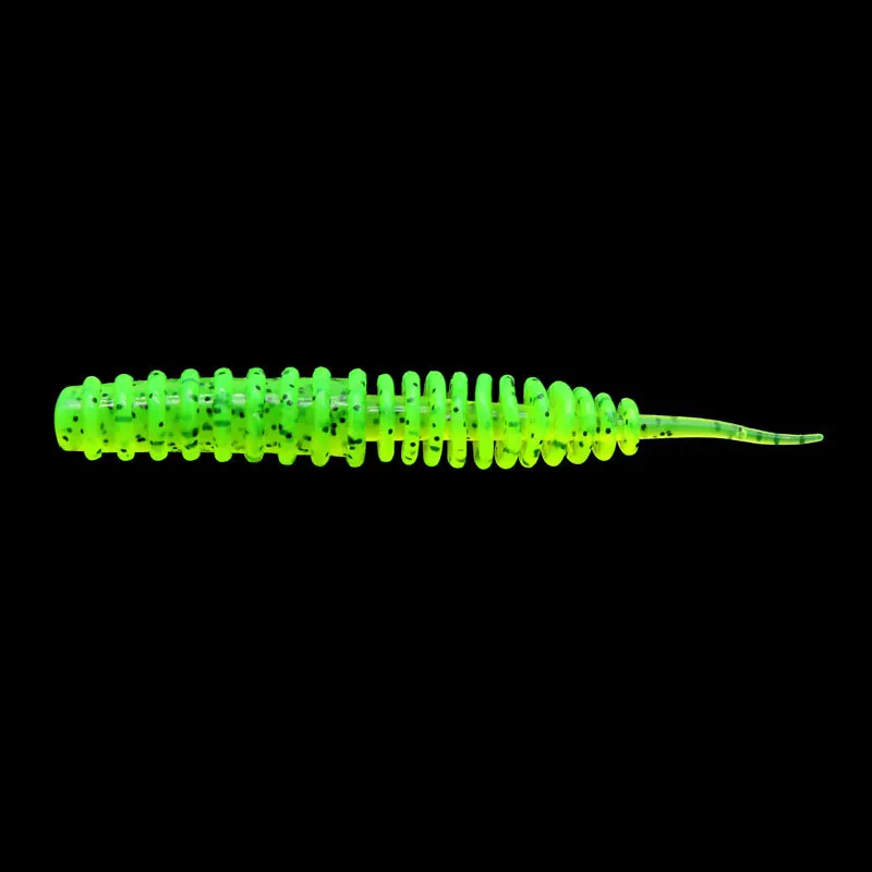 10Pcs/lot Silicone Fishing 6cm 1.3g Soft Lures Spiral Tail shrimp odor Additive Artificial Rubber soft Bait Bass pesca Tackle