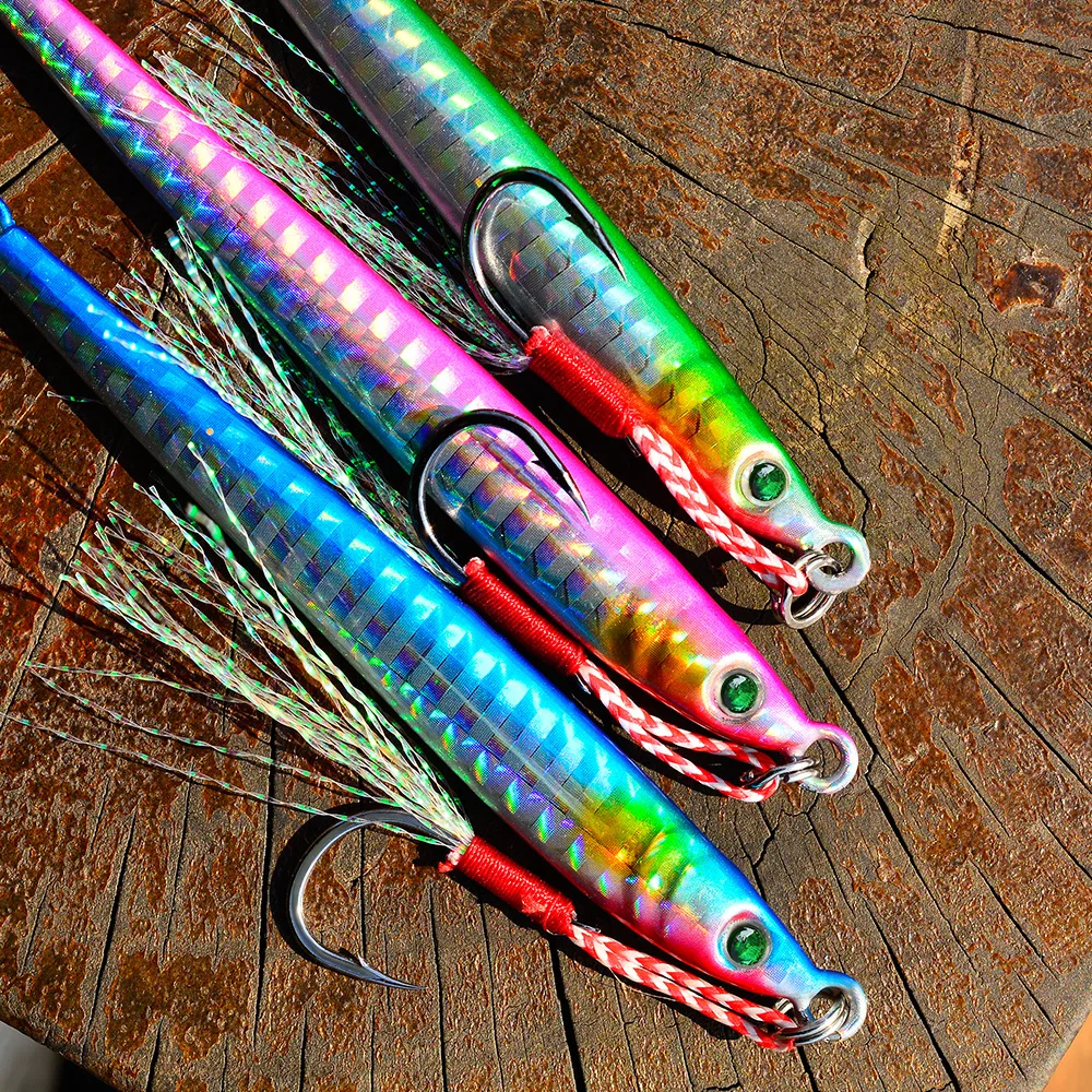 10pcs/lot Metal Casting Jigs 7g 10g 14g 17g 21g 28g 40g Shore Cast Jigging Fishing Lure Fish Sea Bass Artificial Bait Tackle