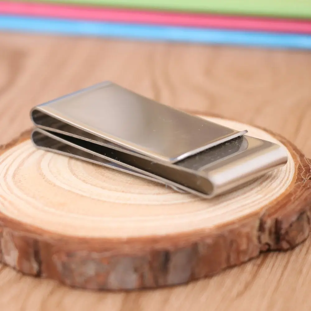 New Fashion Men's Pocket Money Clip Dollar Metal Clamp Card Clips Card Purses Women Metal Clamp For Money Cash Holder