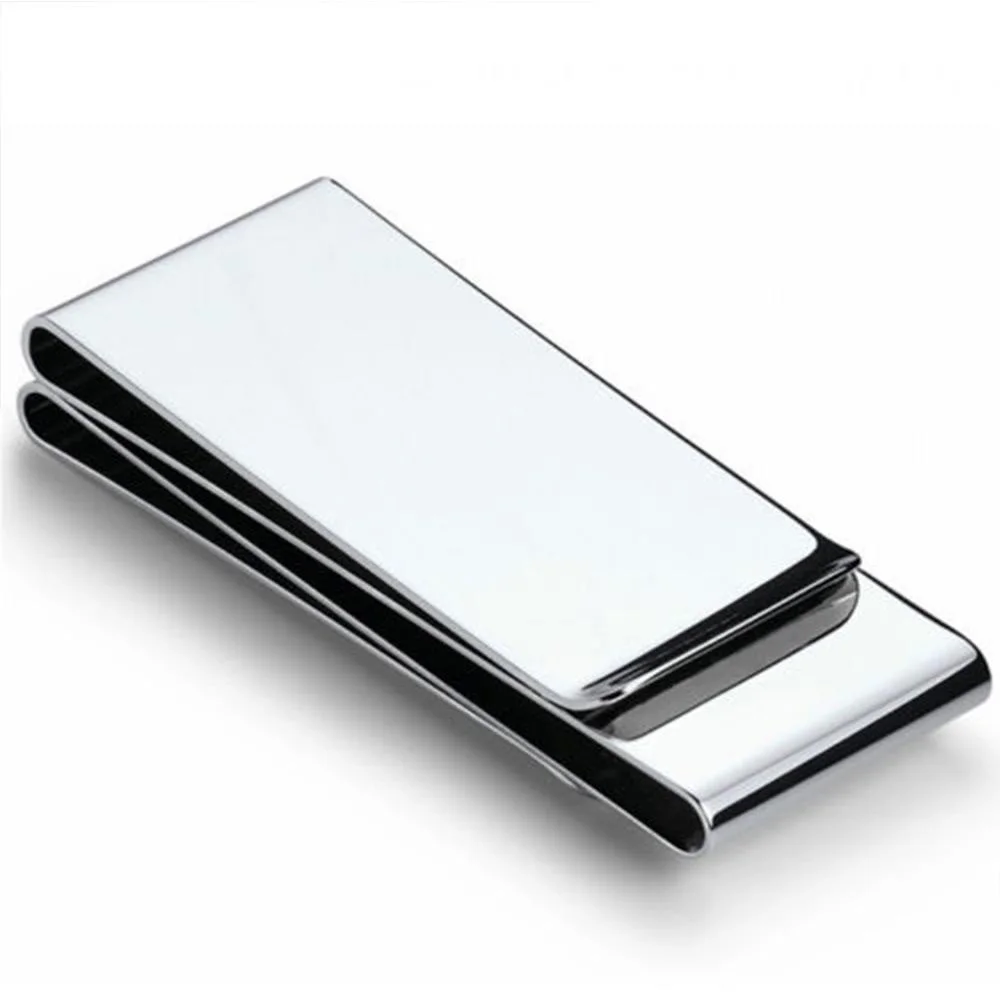 New Fashion Men's Pocket Money Clip Dollar Metal Clamp Card Clips Card Purses Women Metal Clamp For Money Cash Holder