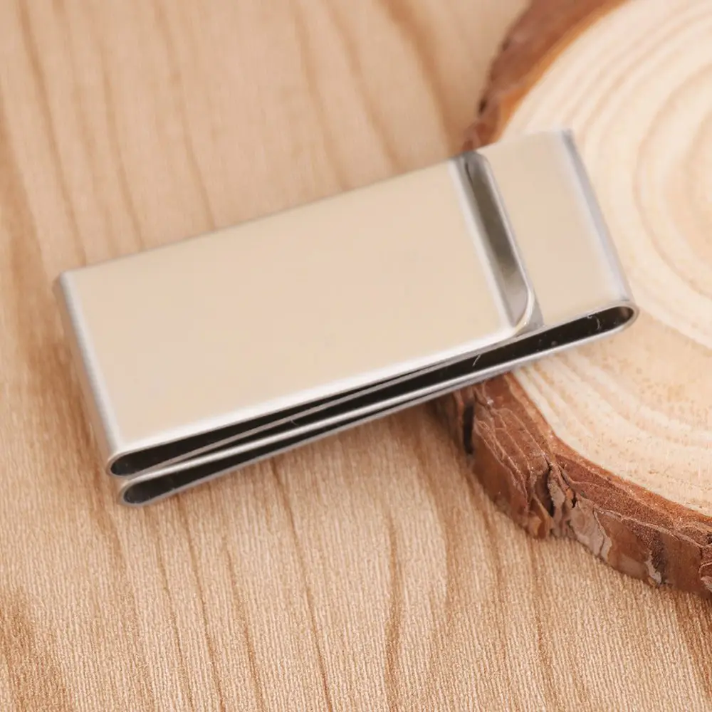 New Fashion Men's Pocket Money Clip Dollar Metal Clamp Card Clips Card Purses Women Metal Clamp For Money Cash Holder