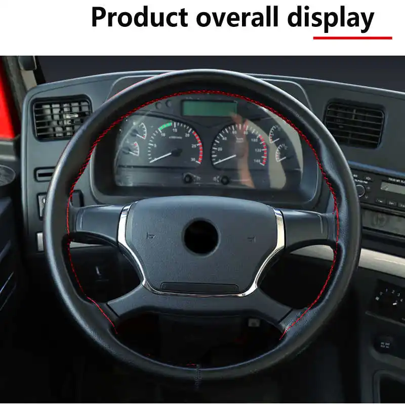 40CM 42CM 45CM 47CM 50CM Car Truck Extra Large Artificial Leather Steering Wheel Braid Cover Universal Auto Interior Accessories