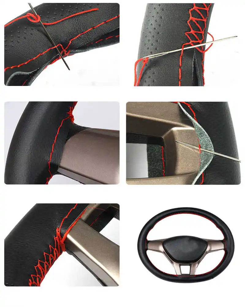 40CM 42CM 45CM 47CM 50CM Car Truck Extra Large Artificial Leather Steering Wheel Braid Cover Universal Auto Interior Accessories