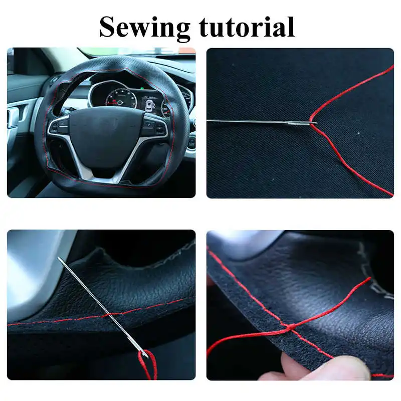 40CM 42CM 45CM 47CM 50CM Car Truck Extra Large Artificial Leather Steering Wheel Braid Cover Universal Auto Interior Accessories