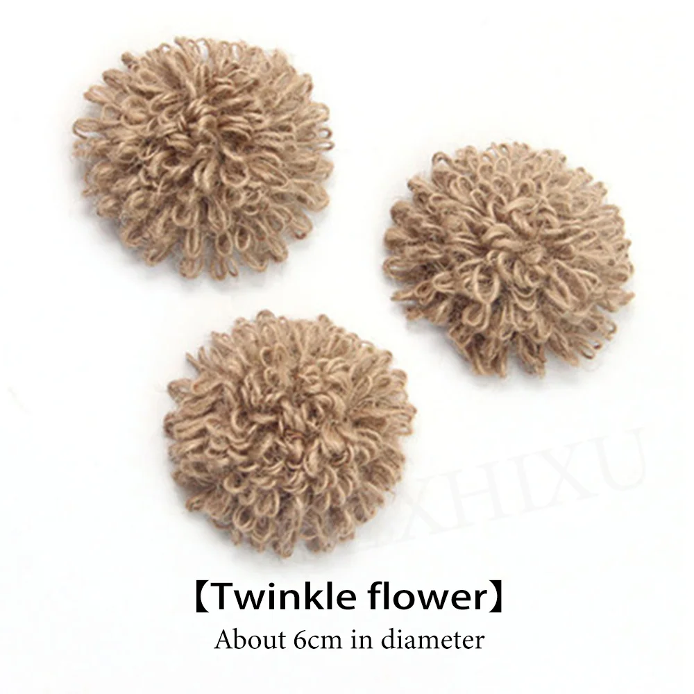 5pcs Handmade Jute Burlap Flowers Rose Hessian Ribbon Bow Vintage Rustic Wedding Decoration Table Christmas Party DIY Supplies