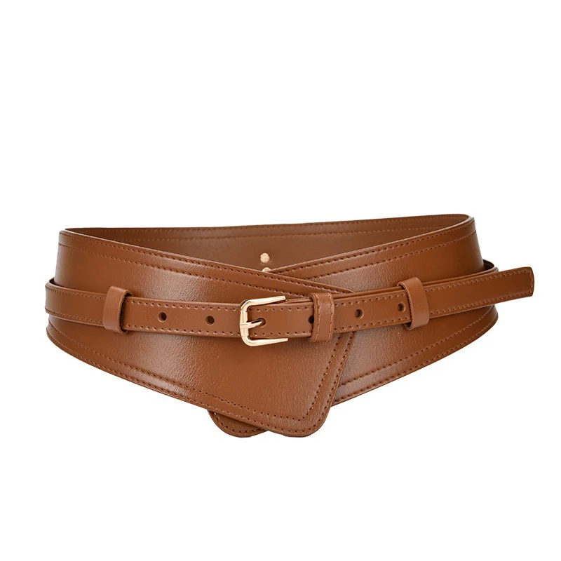 Fashion Wide Women Belts Designer Women Real Leather Belt Metal Pin Buckles Female Soft Comfortable ClothesWaistbandsAccessories