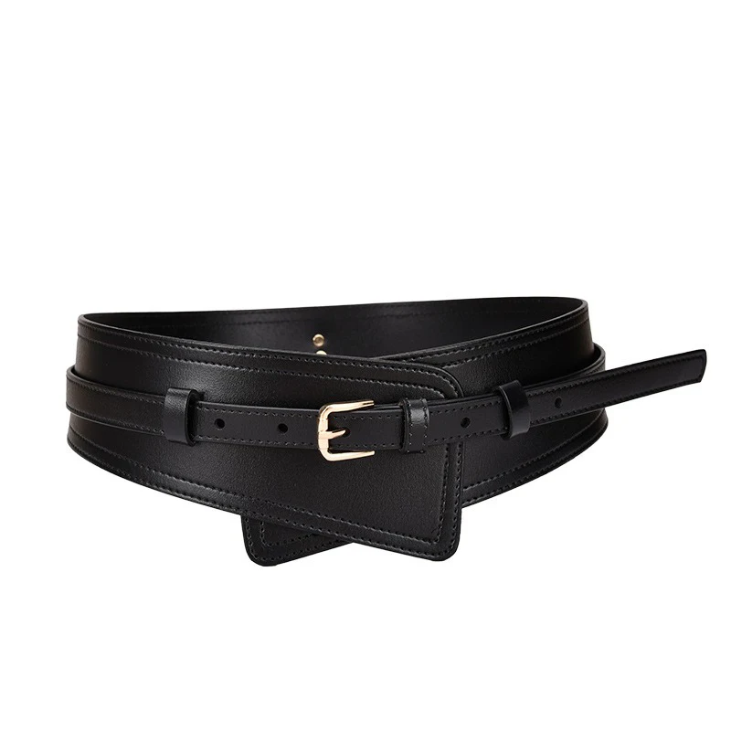Fashion Wide Women Belts Designer Women Real Leather Belt Metal Pin Buckles Female Soft Comfortable ClothesWaistbandsAccessories