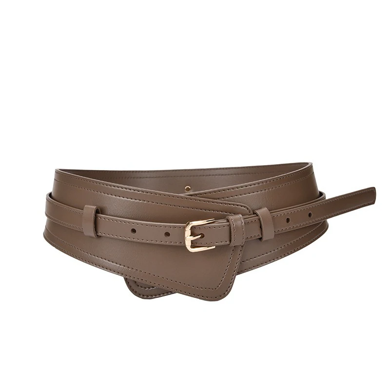 Fashion Wide Women Belts Designer Women Real Leather Belt Metal Pin Buckles Female Soft Comfortable ClothesWaistbandsAccessories