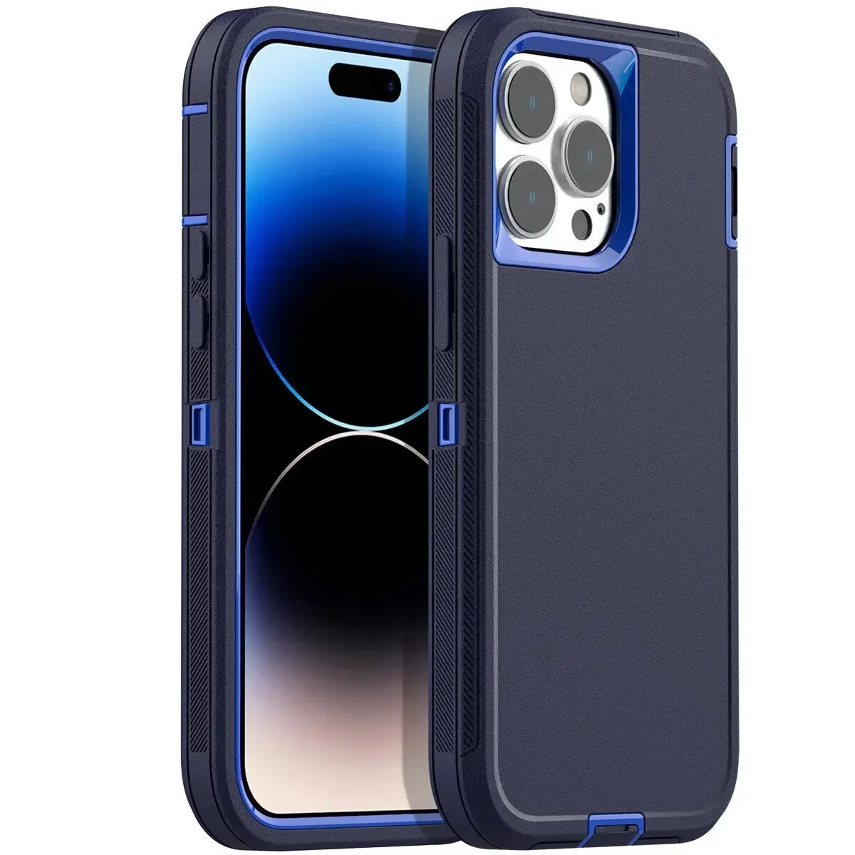 3 IN 1 Heavy Duty Armor Shockproof Dust-Proof Case For iPhone 15 14 13 12 11 16Pro MAX MINI XSMAX XR X XS SE 6 7 8 PLUS Cover