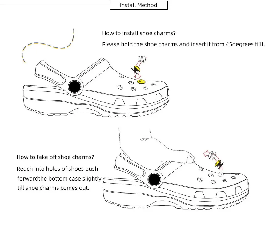 Cute Little Pig Hole Shoe Charms Accessories Shoe Buckle Lovely Little Yellow Duck Shoes Flower DIY Shoes Decorations