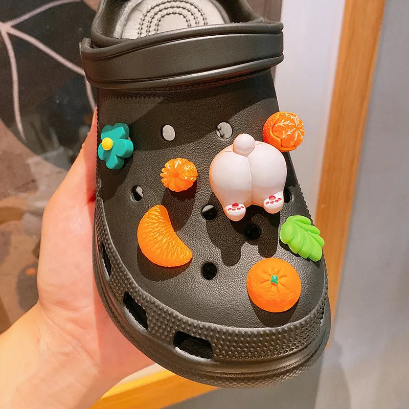 Cute Little Pig Hole Shoe Charms Accessories Shoe Buckle Lovely Little Yellow Duck Shoes Flower DIY Shoes Decorations