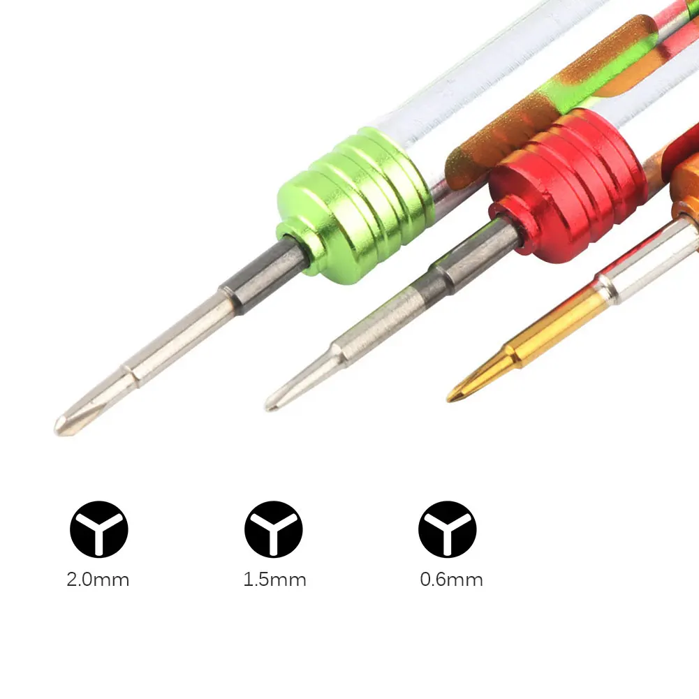0.6mm Y000 1.5mm Y00 2.0mm Y0 Triwing Screwdriver for Samsung Gear S2 S3 Smartwatch for Nintendo Switch JoyCon for iPhone Repair