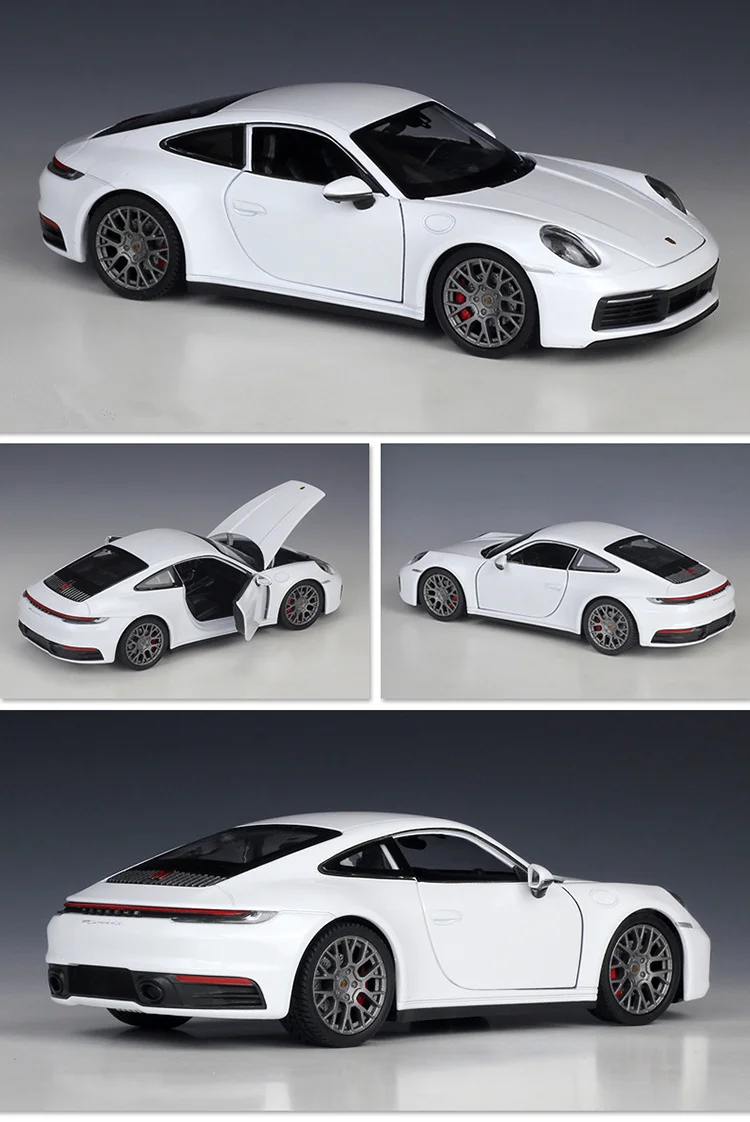 Welly 1:24 Porsche 911 Carrera 4S Coupe Alloy Sports Car Model Diecasts Metal Toy Vehicles Car Model Simulation Childrens Gifts