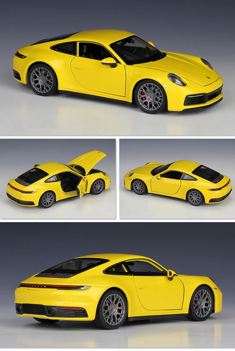 Welly 1:24 Porsche 911 Carrera 4S Coupe Alloy Sports Car Model Diecasts Metal Toy Vehicles Car Model Simulation Childrens Gifts
