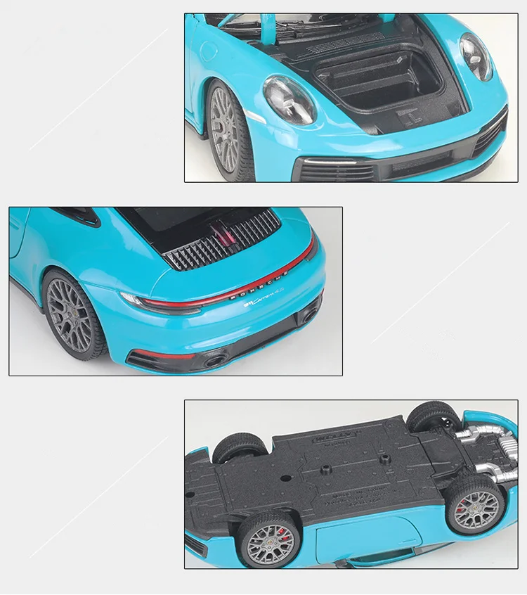 Welly 1:24 Porsche 911 Carrera 4S Coupe Alloy Sports Car Model Diecasts Metal Toy Vehicles Car Model Simulation Childrens Gifts