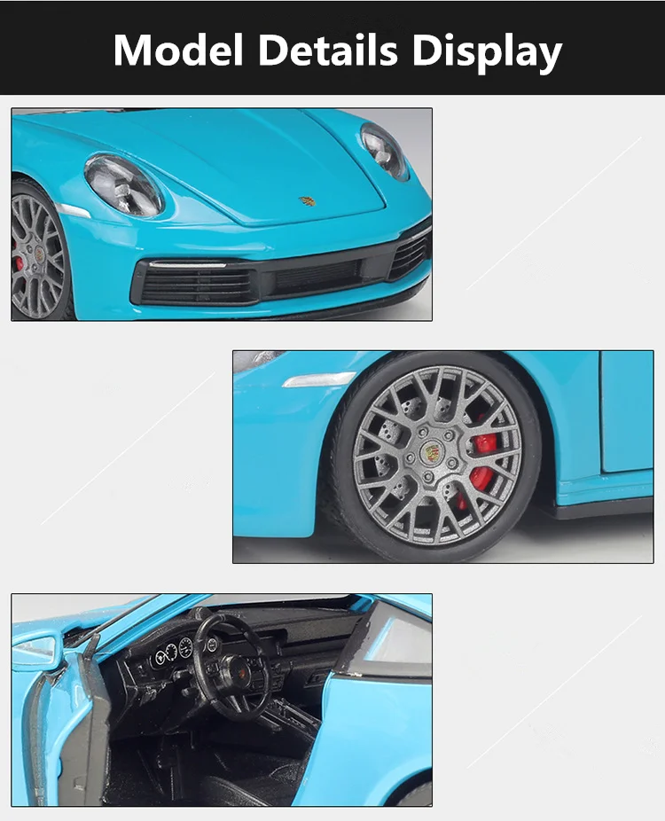 Welly 1:24 Porsche 911 Carrera 4S Coupe Alloy Sports Car Model Diecasts Metal Toy Vehicles Car Model Simulation Childrens Gifts