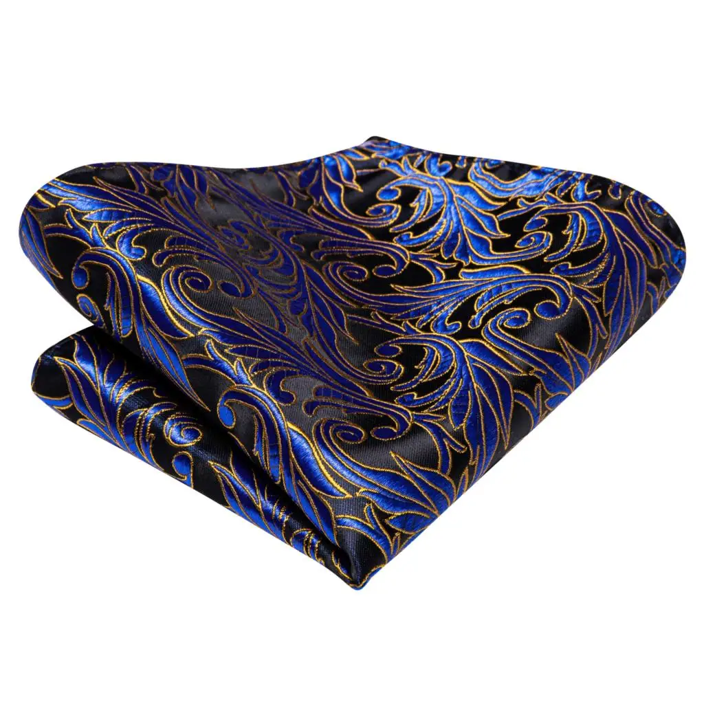 Jacquard Paisley Floral Dots Striped Silk Mens Bowtie Adjustable Self Bow Tie Hankerchief Cufflinks Set for Men Wedding Business