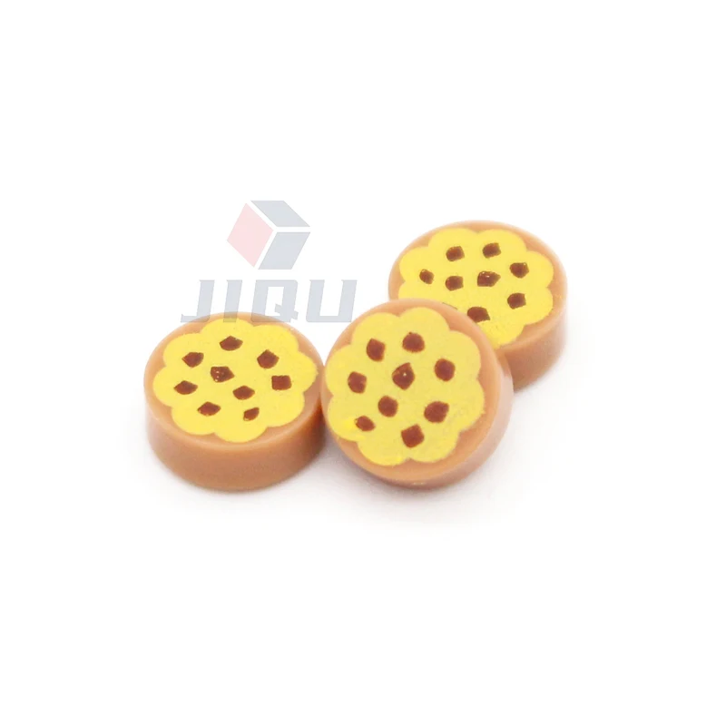 Mini Food Kitchen Accessories Toys Building Blocks Parts Hamburger Pizza Fries Cake Dessert Chocolate Cookies MOC Assemble Brick