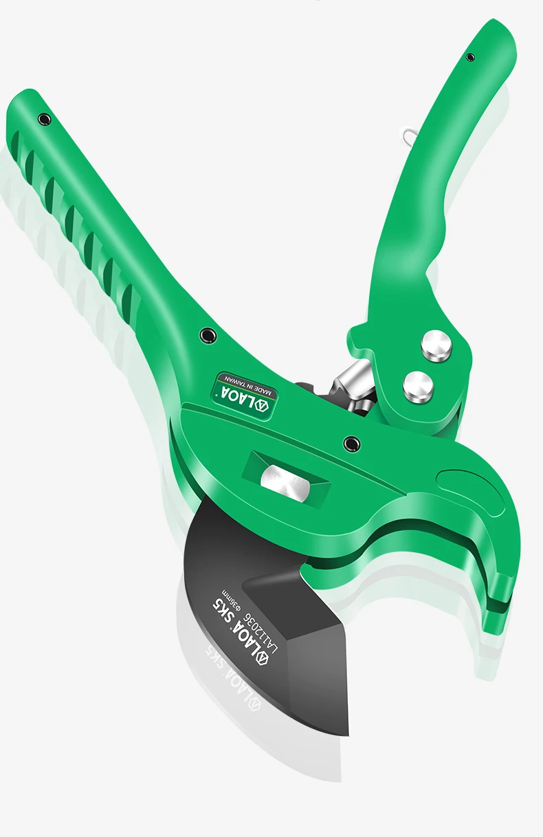 LAOA PVC Pipe Cutter 36mm Aluminum Alloy Body Ratchet Scissors Tube Hose Plastic Pipes PVC/PE/VE Cutting Plumbing Hand Tools
