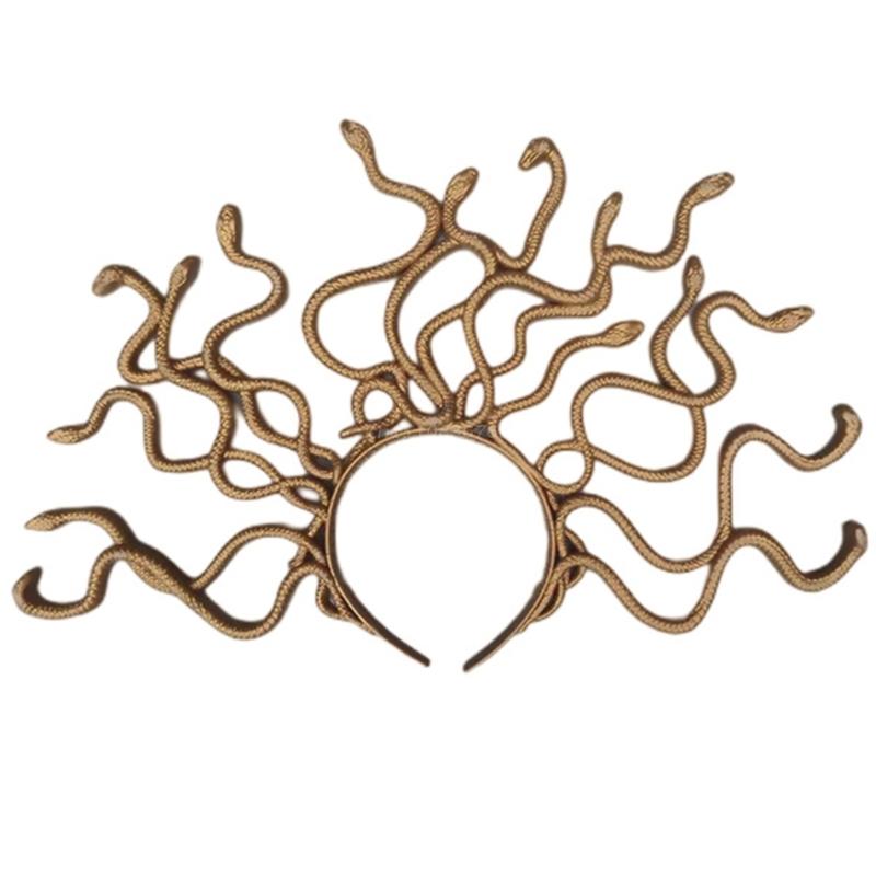 Vintage Medusa Snake Costume Headband halloween Medusa Headband Cosplay Dressup Halloween Costume Party Masquerade Party